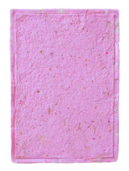 Handgeschöpftes rosa Papier — Stockfoto