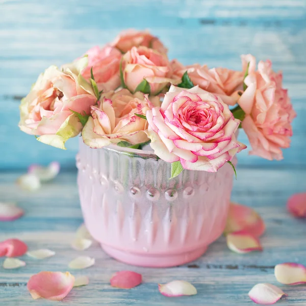 Schöne rosa Rosen . — Stockfoto