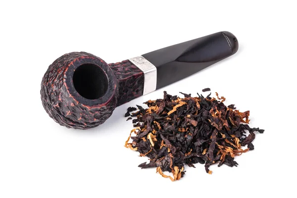 Smoking pipe and tobacco — Stock Photo, Image