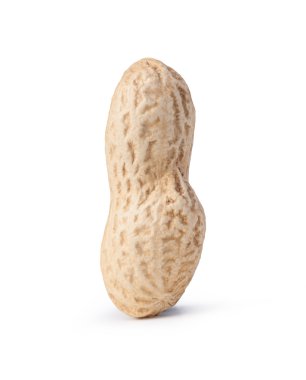 beyaz arka planda izole edilmiş yerfıstıkları