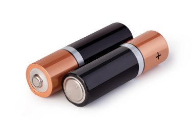 pil beyaz arkaplanda izole edildi