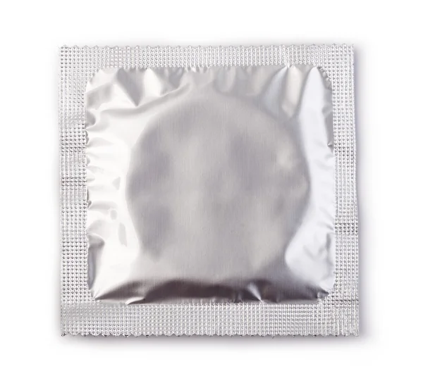 Condom isolated on white background — Stock Photo, Image