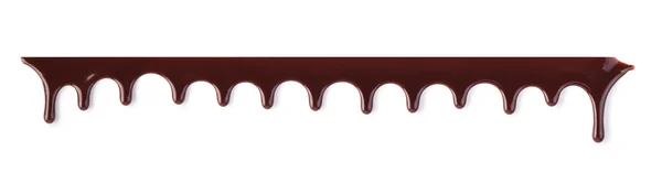 Correntes de chocolate isoladas em um branco — Fotografia de Stock