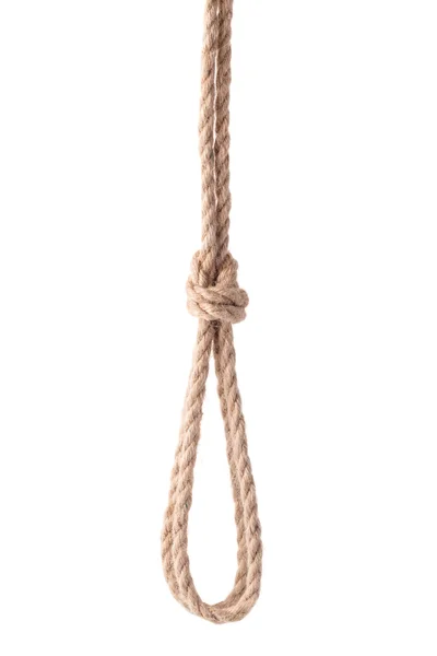 Верёвка с узлом — стоковое фото