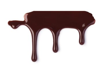 chocolate streams isolated on a white clipart