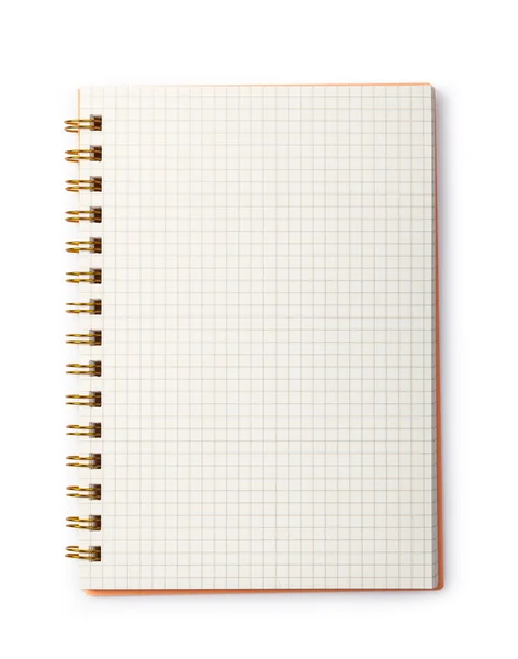 Cuaderno sobre fondo blanco — Foto de Stock