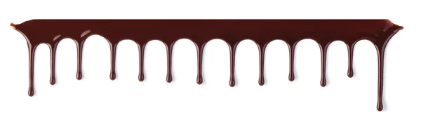 Chocolate streams isolated on a white — Stock Photo, Image