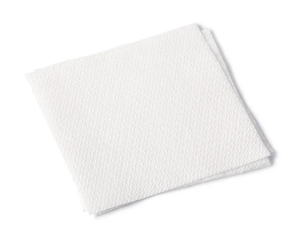 Paper napkin isolated on white background — Stock Photo, Image