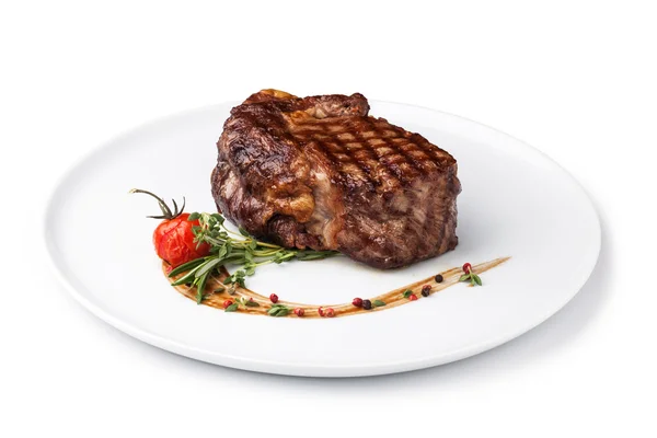 Gegrilltes Rindersteak — Stockfoto