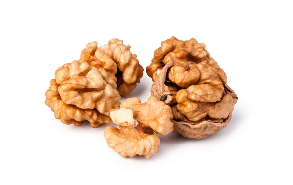 Walnuts isolated on white background — Stock Photo, Image