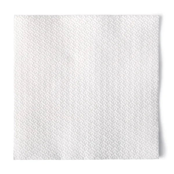 Servilleta de papel aislada sobre fondo blanco — Foto de Stock
