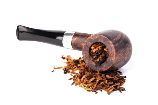 Smoking pipe and tobacco — Stock Photo, Image