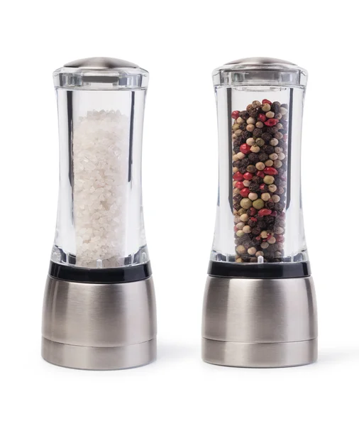 Salt and pepper grinders — Stock Photo, Image