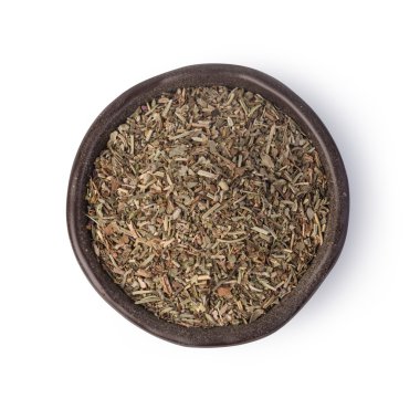 kekik baharat beyaz arka plan üzerinde