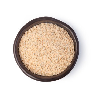 Kuru sarımsak, baharat beyaz arka plan üzerinde