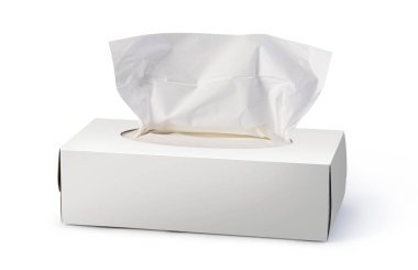 Beyaz arkaplanda kağıt peçete