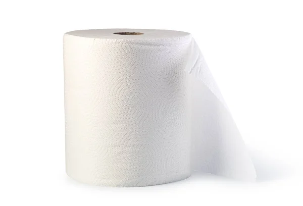 Paper Towel Roll White Background — Stock Photo, Image