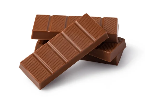 Cioccolato Isolato Sfondo Bianco — Foto Stock