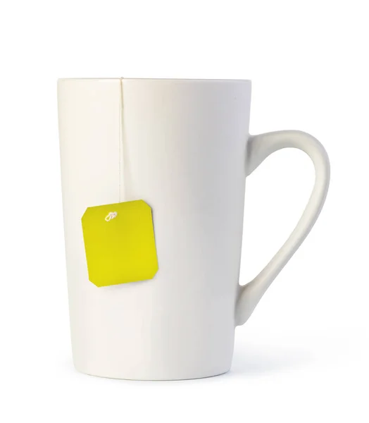 Csésze Tea Izolált Fehér Alapon — Stock Fotó