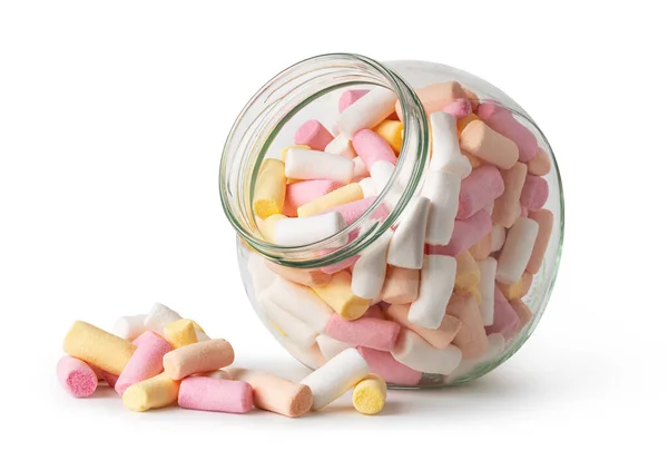 Heerlijke Marshmallows Geïsoleerd Een Witte Achtergrond — Stockfoto