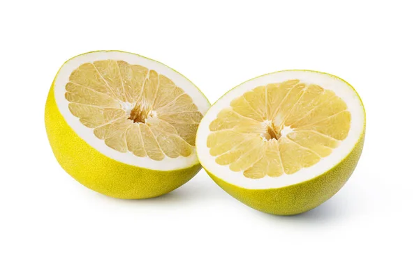 Fruit Pomelo Isolé Sur Fond Blanc — Photo