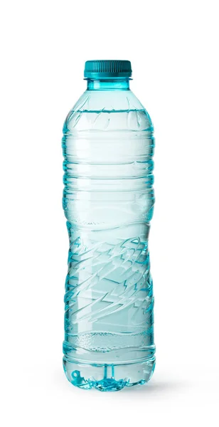 Botella Agua Pequeña Aislada Sobre Fondo Blanco Con Camino Recorte —  Fotos de Stock