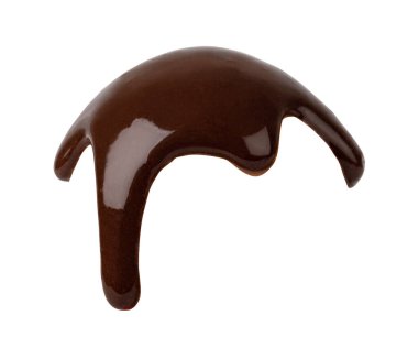 Çikolata akımları kırpma yolu ile beyaz arkaplanda izole