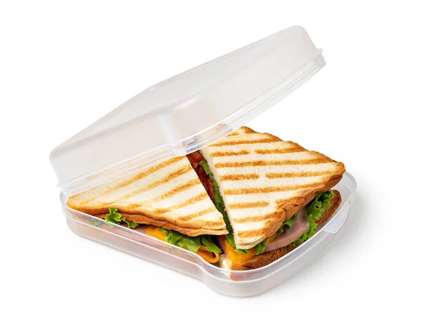 Sandwich Isolated White Background — Stock Photo, Image
