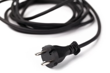 siyah elektrik kablosu