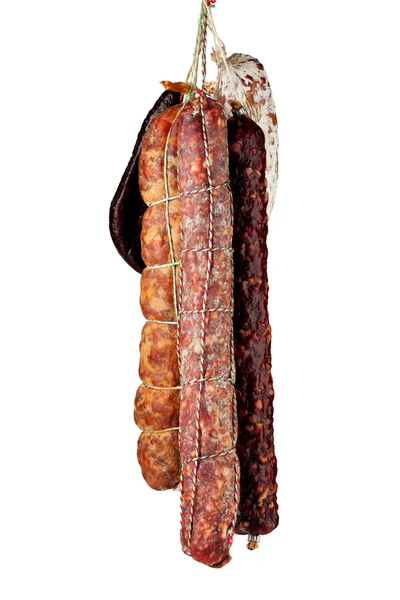 Salami sausages — Stock Photo, Image