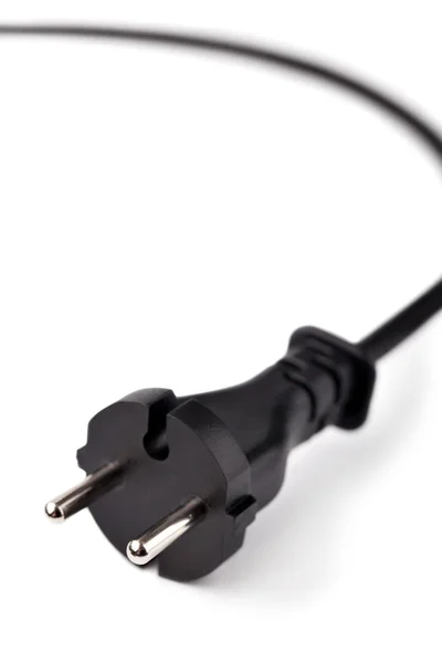 Siyah elektrik kablosu — Stok fotoğraf
