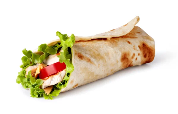 Tortilla wrap, fajita Stock Photo