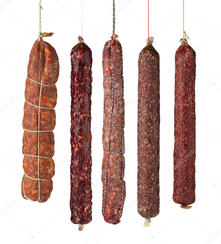 salami sausages