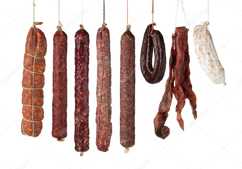 salami sausages