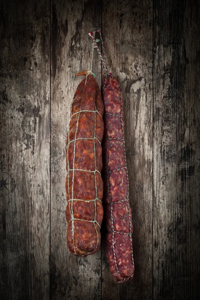 Salsicce di salame — Foto Stock