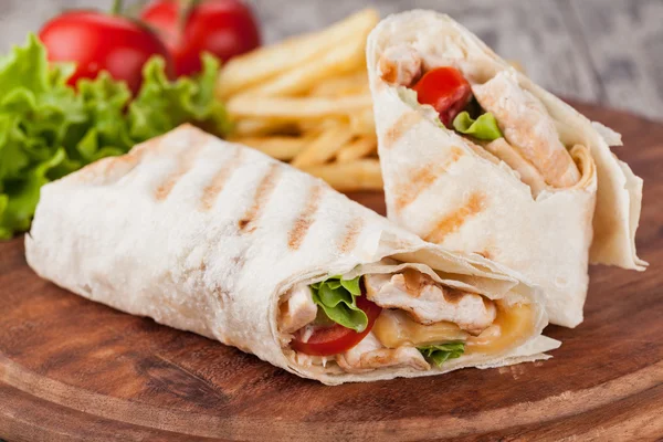 Tortilla-Wrap, fajita — Stockfoto