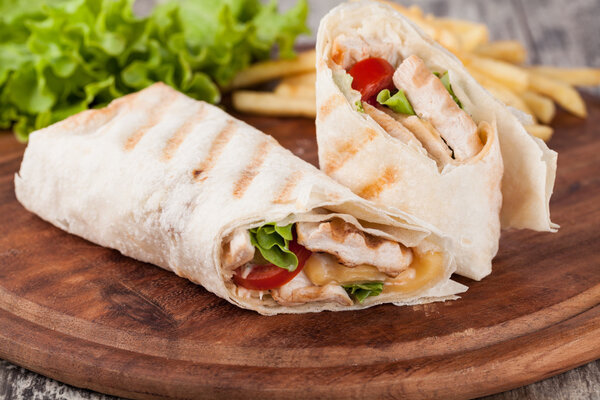 tortilla wrap, fajita