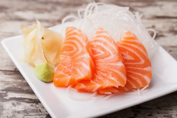 Sashim de salmão — Fotografia de Stock