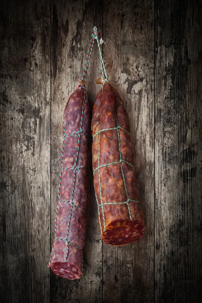 Embutidos de salami —  Fotos de Stock