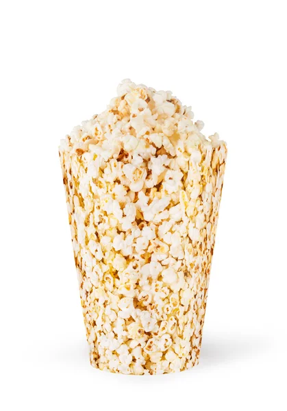 Popcorn in kartonnen doos — Stockfoto