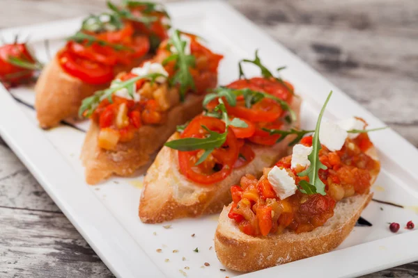 Bruschettas — Stockfoto