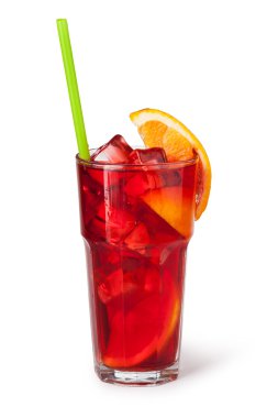 buz küpleri ile meyve içecekler bardak