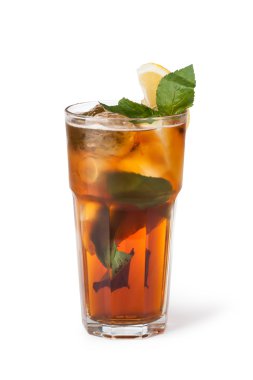 buz küpleri ile meyve içecekler bardak