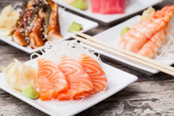 Delizioso sashimi misto — Foto Stock