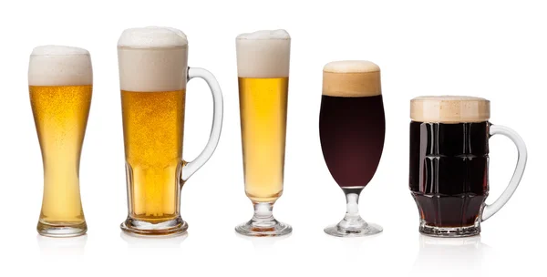 Bierglas-Set — Stockfoto