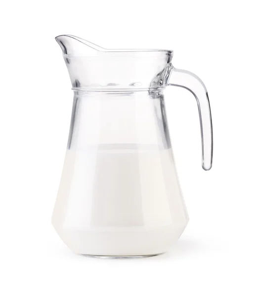 Glass jug milk — Stock Photo, Image