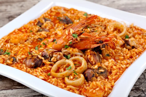 Spaanse paella — Stockfoto