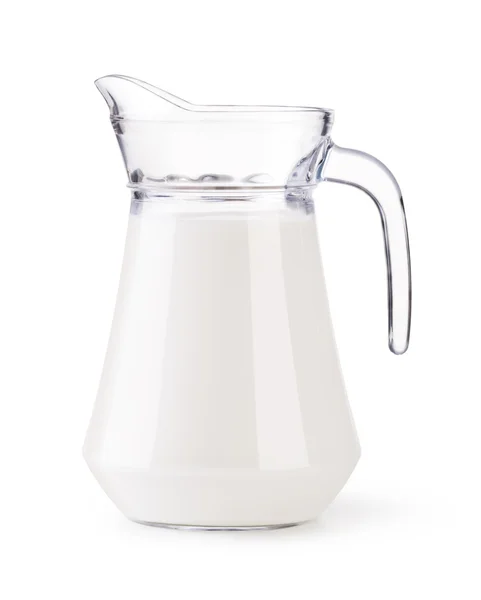 Glass jug milk — Stock Photo, Image