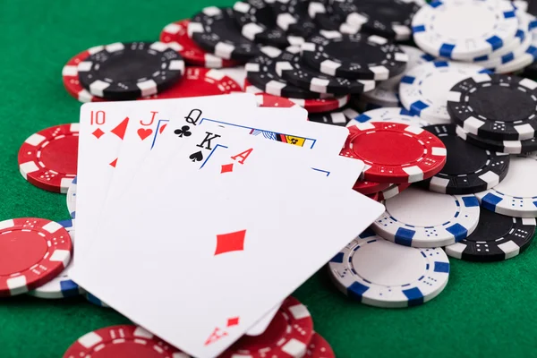 Fichas de Poker — Fotografia de Stock