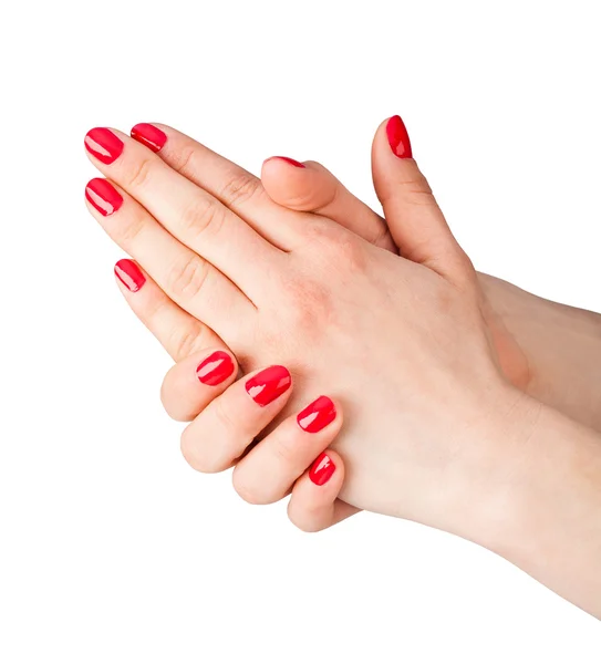 Vrouwen hand. Close-up foto — Stockfoto